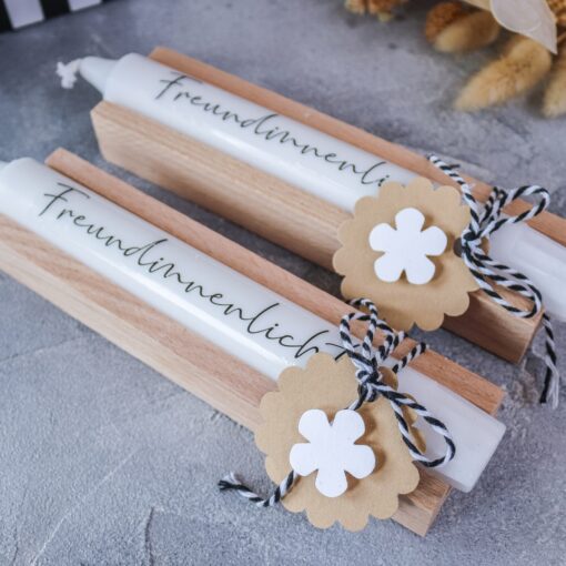 Freundin Stabkerze Geschenkset Give Away Geburtstag