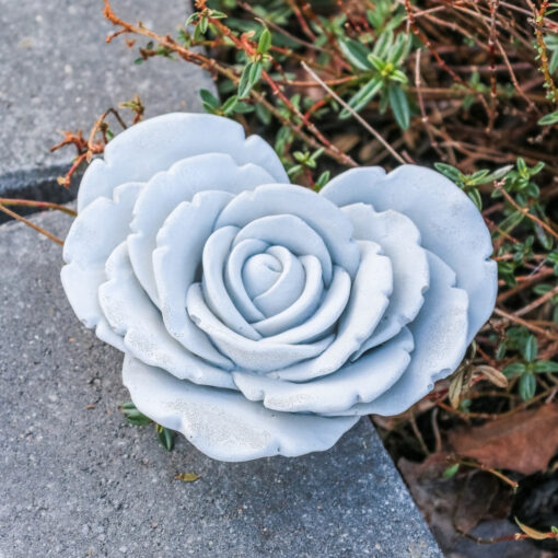 Große Rose aus Beton - Dekoration Balkon Outdoor Garten