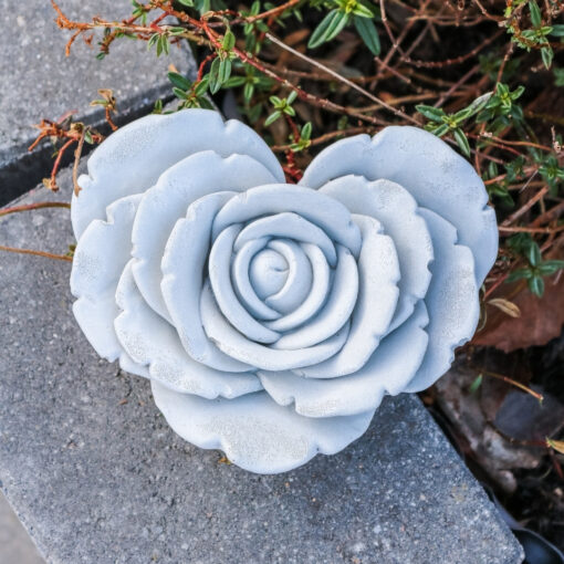Große Rose aus Beton - Dekoration Balkon Outdoor Garten – Bild 2