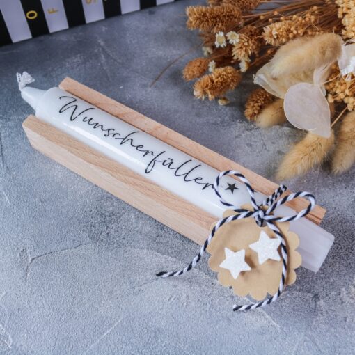 Wunscherfüller Stabkerze Geschenkset Give Away Geburtstag Glücksbringer
