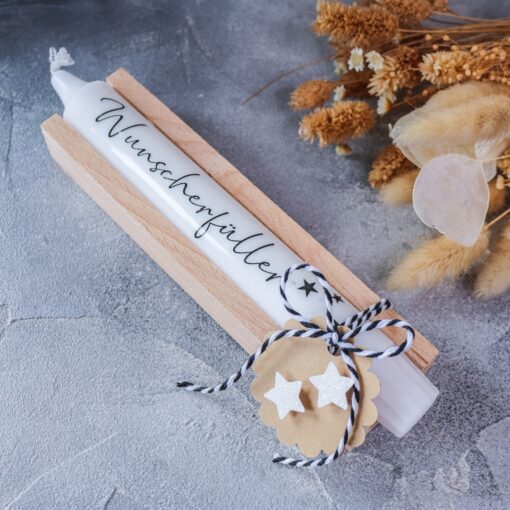 Wunscherfüller Stabkerze Geschenkset Give Away Geburtstag Glücksbringer – Bild 2