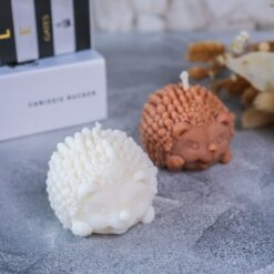 Kleiner Igel Kerze aus Rapswachs - handgemacht - Dekoration Herbst