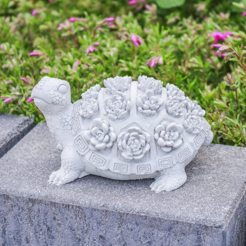 Schildkröte aus Beton Dekoration Balkon Outdoor Garten Glücksdinge