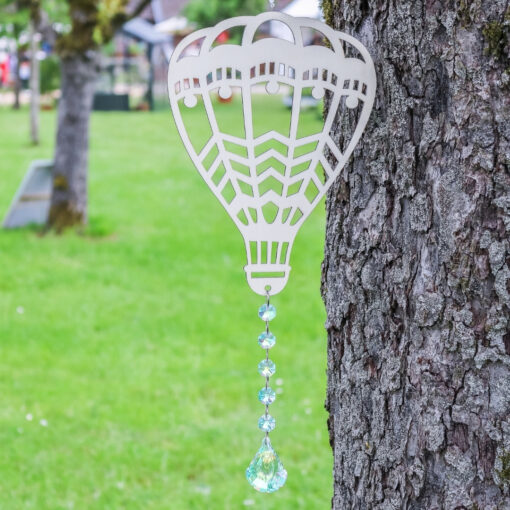 Heissluftballon Holz mit Sonnenfänger Dekoration Zuhause – Bild 2