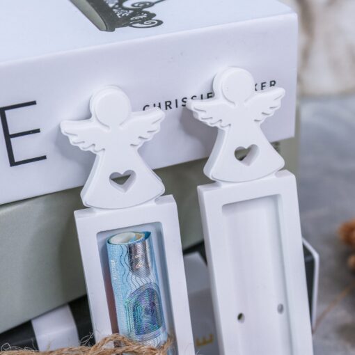 Geldgeschenk Verpackung Schutzengel Raysin - Geschenkidee Taufe – Bild 4