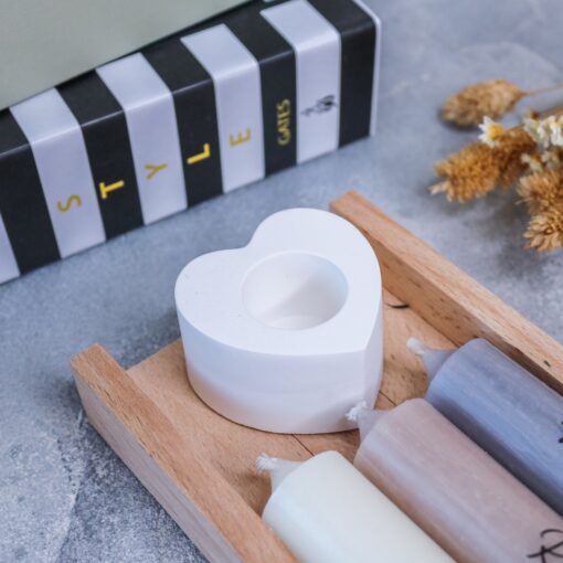 Geschenkset Nimm was du brauchst mit Stabkerze & Kerzenständer aus Raysin - Variante Trauer – Bild 4