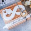 Geschenkset Unendlichkeit Stabkerze Geschenkset Give Away Hochzeit Brautpaar
