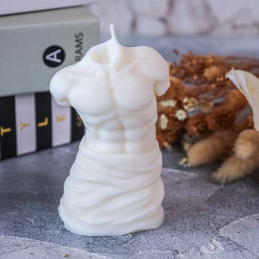 Körperkerze Skulptur aus Rapswachs - Frauenkörper Männerkörper – Bild 2