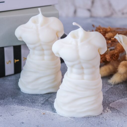 Körperkerze Skulptur aus Rapswachs - Frauenkörper Männerkörper – Bild 4