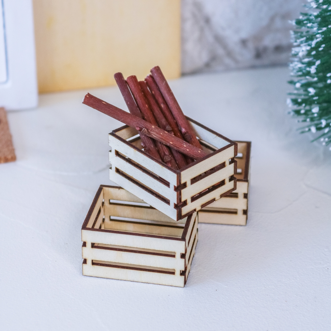 Holzkiste zur Aufbewahrung für Wichtel Zubehör Wichtelhaus Wichteltür – Bild 4