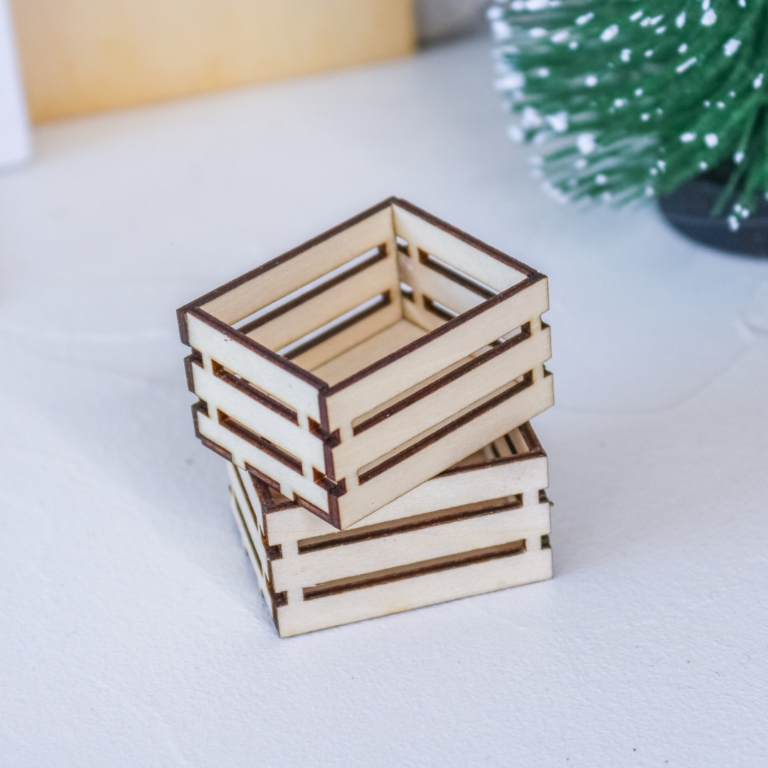 Holzkiste zur Aufbewahrung für Wichtel Zubehör Wichtelhaus Wichteltür – Bild 5