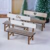 Bank aus Holz für Wichtel Zubehör Wichtelhaus Wichteltür