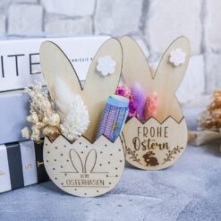 Geldgeschenk Verpackung Osterhase aus Holz für Ostern - Geschenkidee für Geld