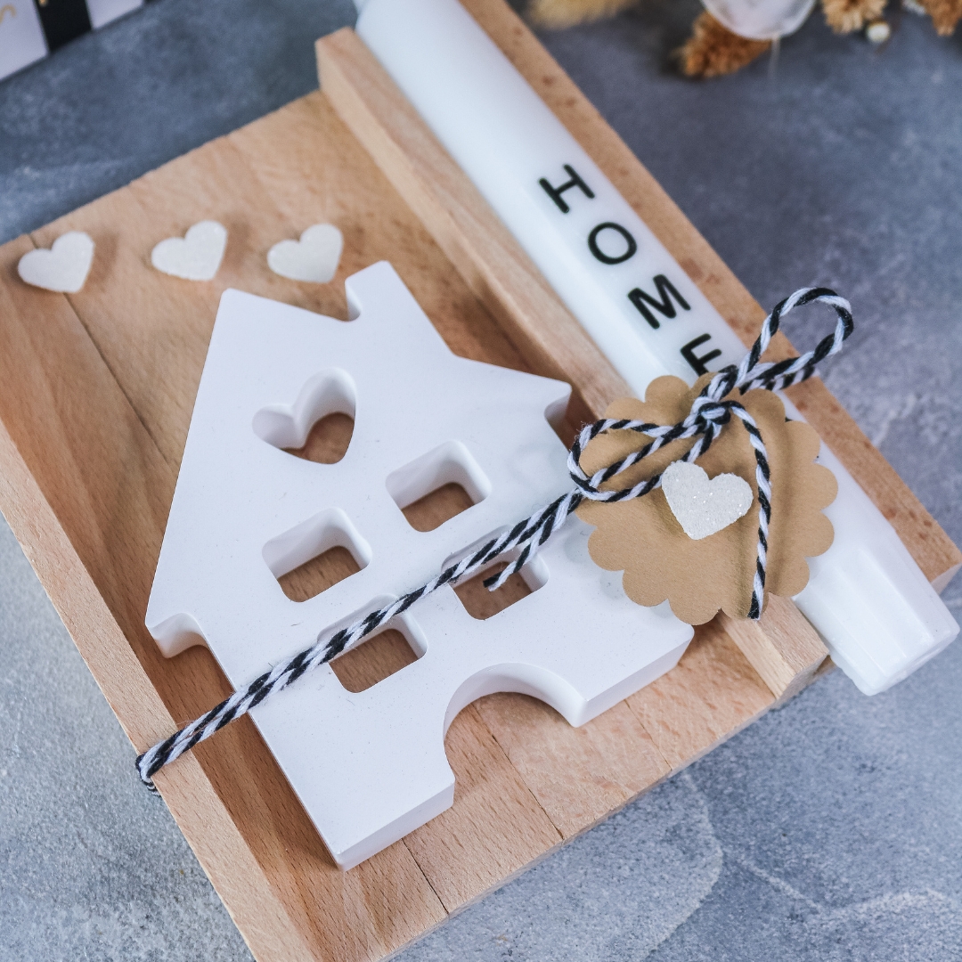 Einzug Geschenkset mit Stabkerze & Haus - Einzugsgeschenk Wohnung – Bild 8