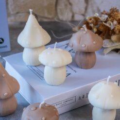 Pilz Kerze Herbst - handgemacht aus Rapswachs - Deko Halloween