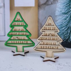 Adventskalender aus Holz für Wichtel Zubehör Wichtelhaus Wichteltür
