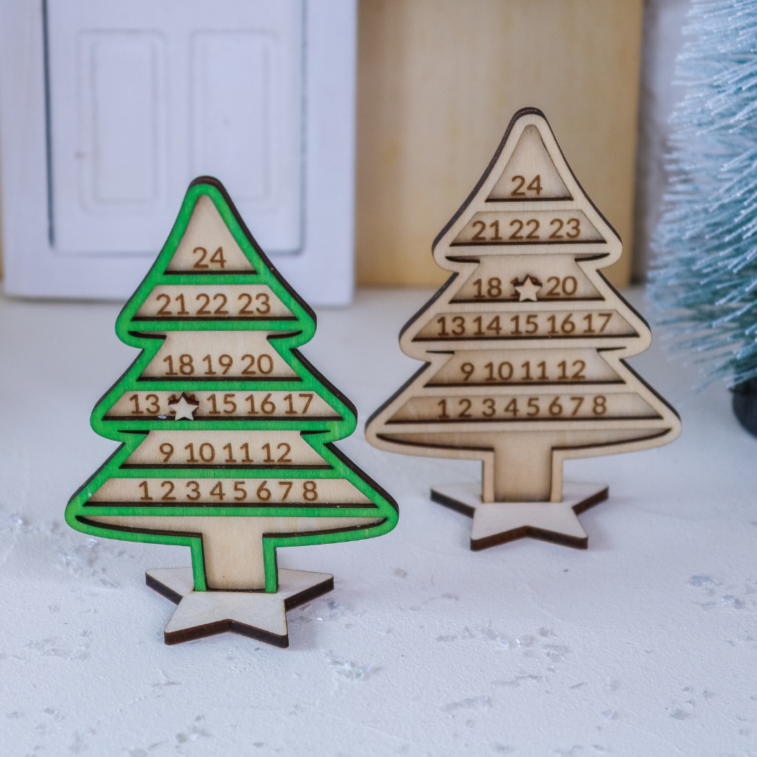 Adventskalender aus Holz für Wichtel Zubehör Wichtelhaus Wichteltür – Bild 5