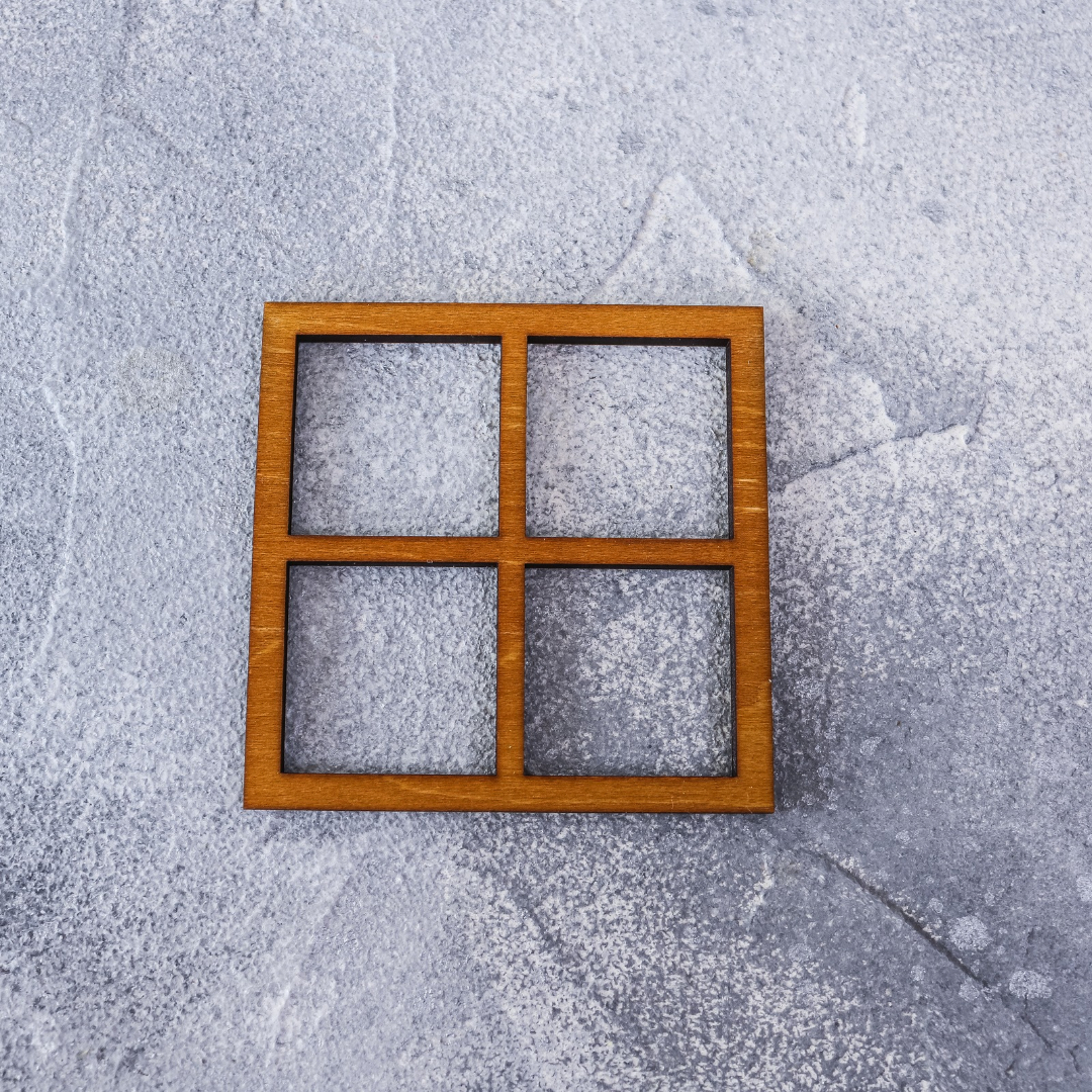 Fenster aus Holz für Wichtel Zubehör Wichtelhaus Wichteltür – Bild 3