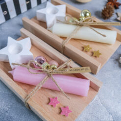 Weihnachten Geschenkset Winter mit Stern Kerzenständer - Farbauswahl – Bild 5