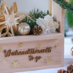 Weihnachtsmarkt to Go - Weihnachtshaus Weihnachtsbude Verpackung Weihnachten zum Verschenken – Bild 5