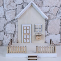 Wichtelhaus Set aus Holz mit Wichtelhaus, Wichteltür und Zubehör - Feentür - Nissedør